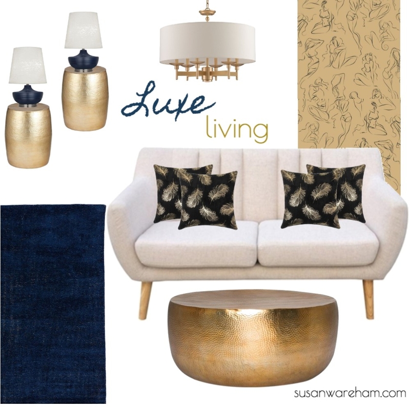 Luxe living Mood Board by Whitehaven Interiors on Style Sourcebook
