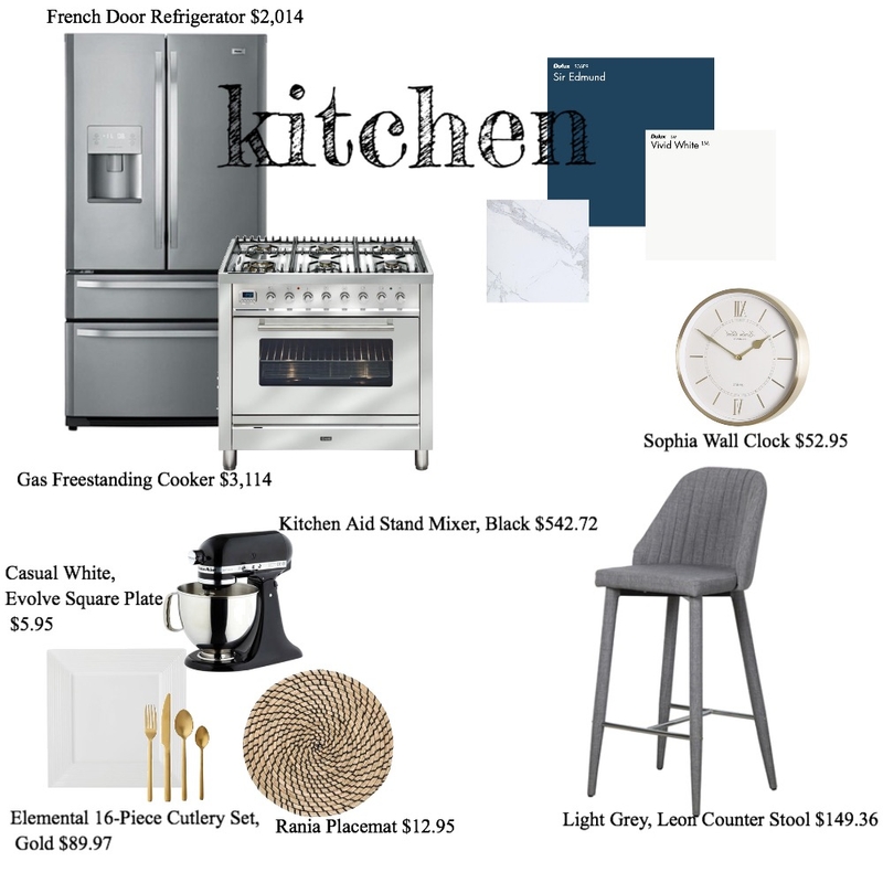 Kitchen (Modern/Coastal) Mood Board by Myla Brandt on Style Sourcebook