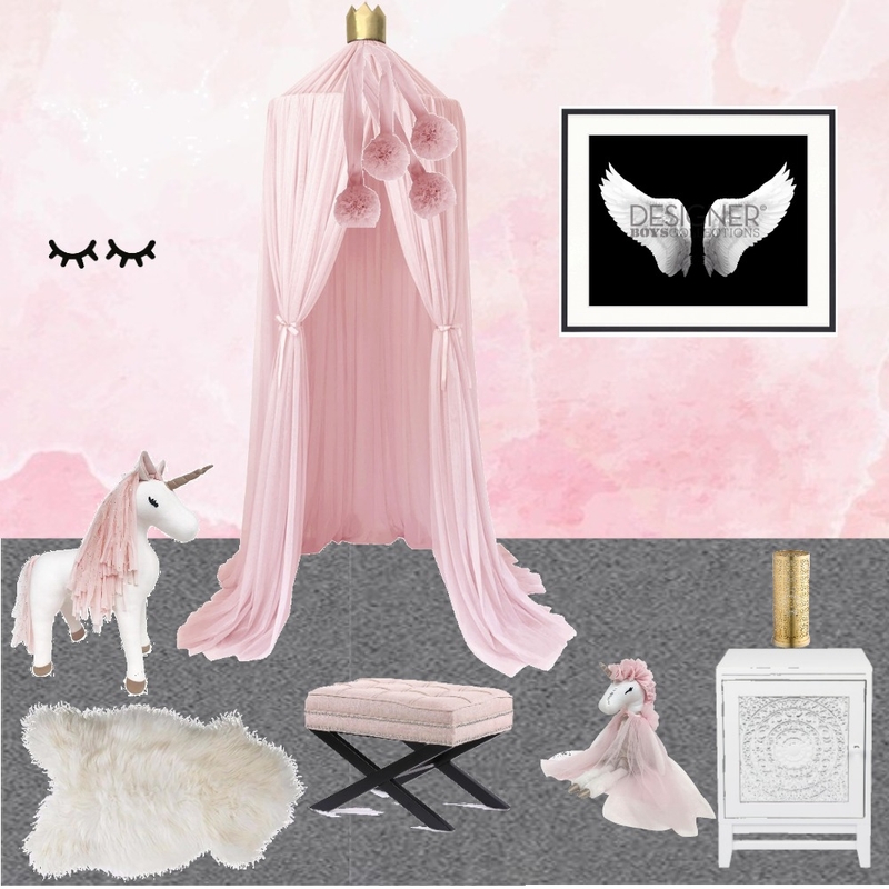 Girls room Mood Board by Letitiaedesigns on Style Sourcebook