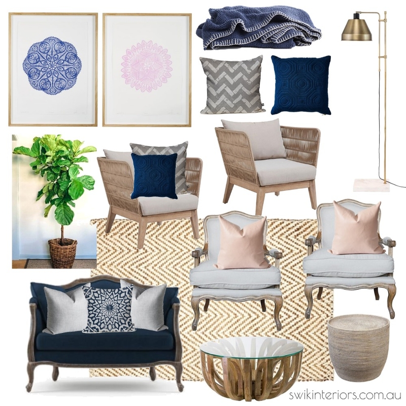 Relaxed Glamour Lounge Mood Board by Libby Edwards on Style Sourcebook