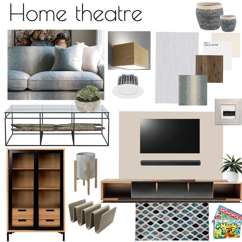 Home Theatre Renovation Sample Board Mood Board by Whitehaven Interiors on Style Sourcebook