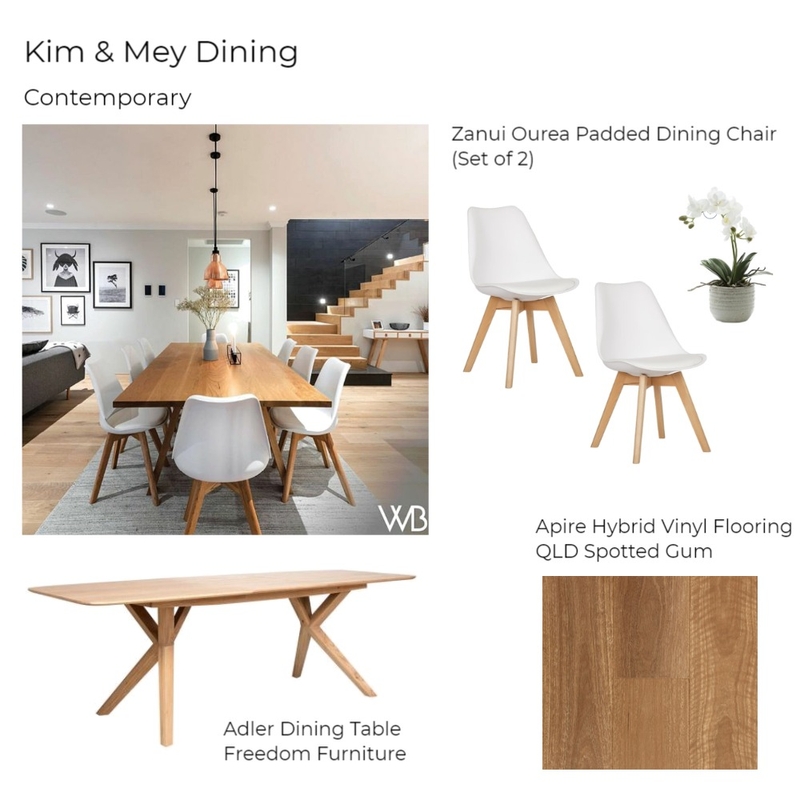 Kim &amp; Mey Dining 2 Mood Board by Happy House Co. on Style Sourcebook