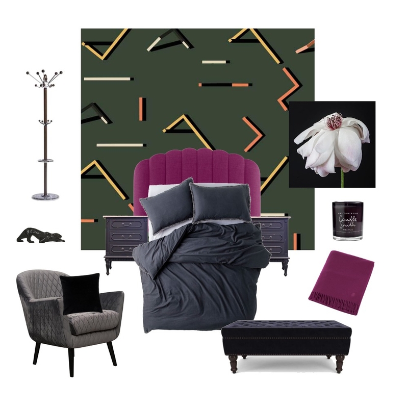 Dark Mood Board by Wallpaper Trader on Style Sourcebook