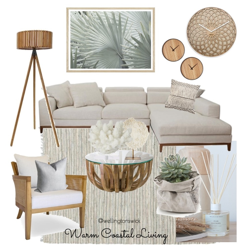 Warm Coastal Mood Board by JessWell on Style Sourcebook