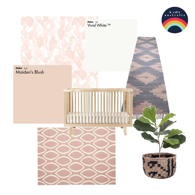 Boho Nursery Concept Mood Board by h.edit australia on Style Sourcebook