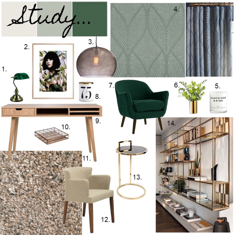 1950's Renovation - Study Mood Board by Kiara on Style Sourcebook