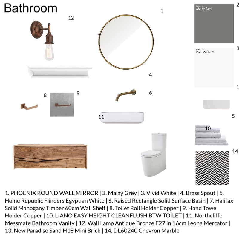 Bathroom design Mood Board by Veronikak. on Style Sourcebook