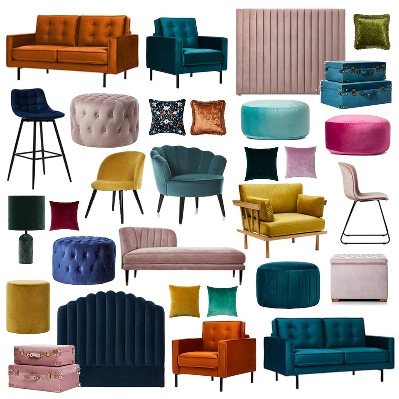 Adairs velvet Mood Board by Thediydecorator on Style Sourcebook