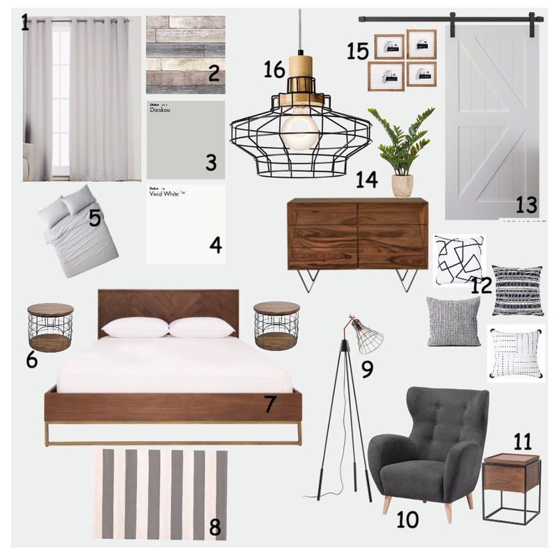 Bedroom Project Interior Design Mood Board by Samanthacortney