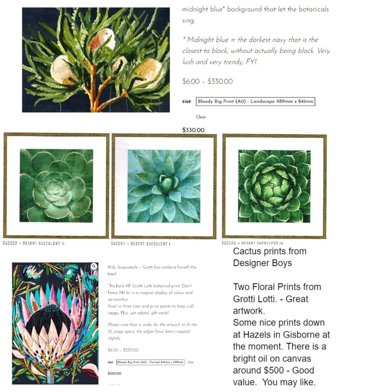 Artwork Mood Board by Sheridan Design Concepts on Style Sourcebook