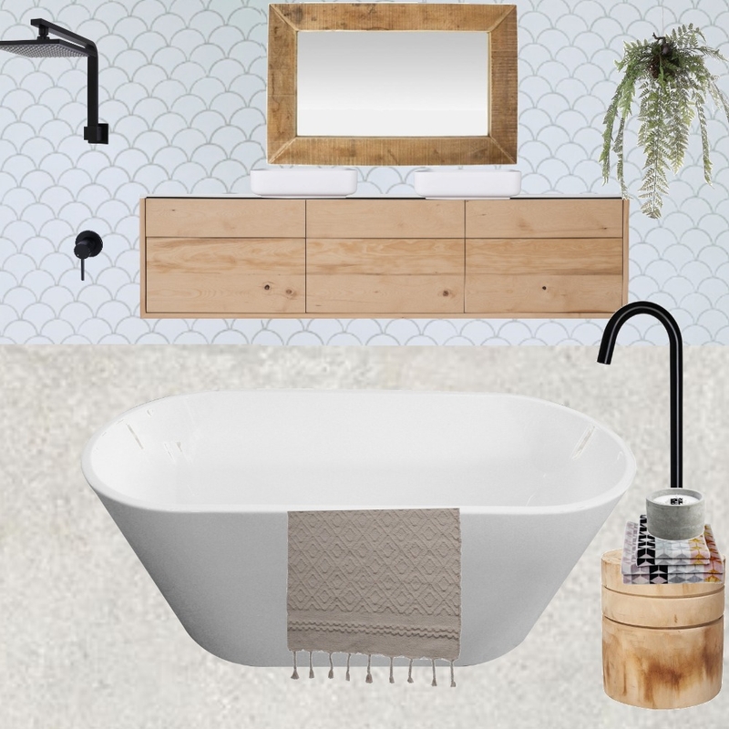 Bathroom Mood Board by Project Coastal Boho on Style Sourcebook