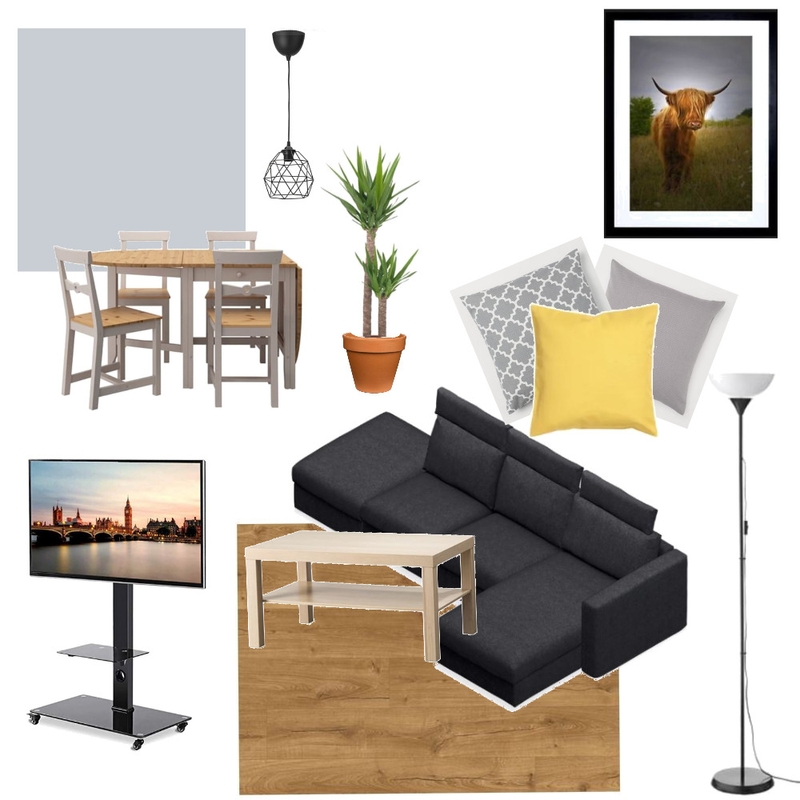 Living room Interior Design Mood Board by ewdoksja
