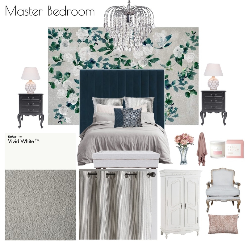 bedroom Interior Design Mood Board by Julia Schroeder