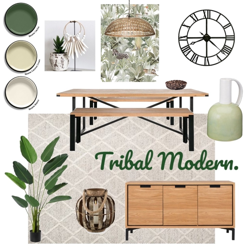 Tribal Modern Dining Room Mood Board by Maven Interior Design on Style Sourcebook