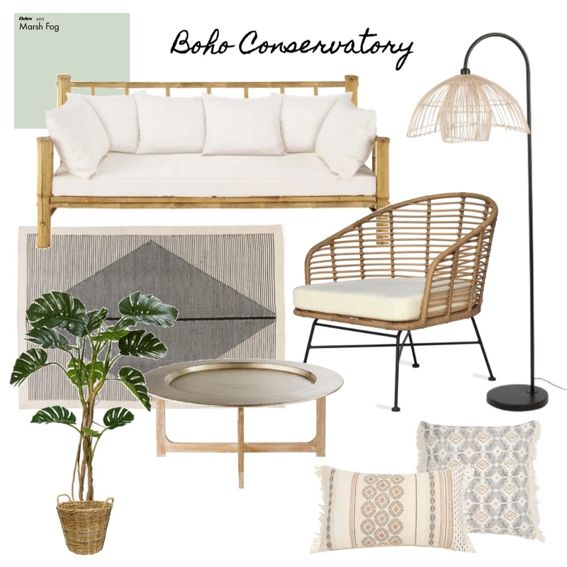 Boho Garden Room Mood Board by elifturan6 on Style Sourcebook