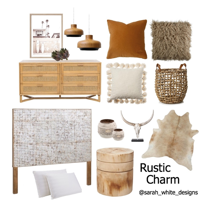 Rustic Charm Interior Design Mood Board by WhiteDesigns