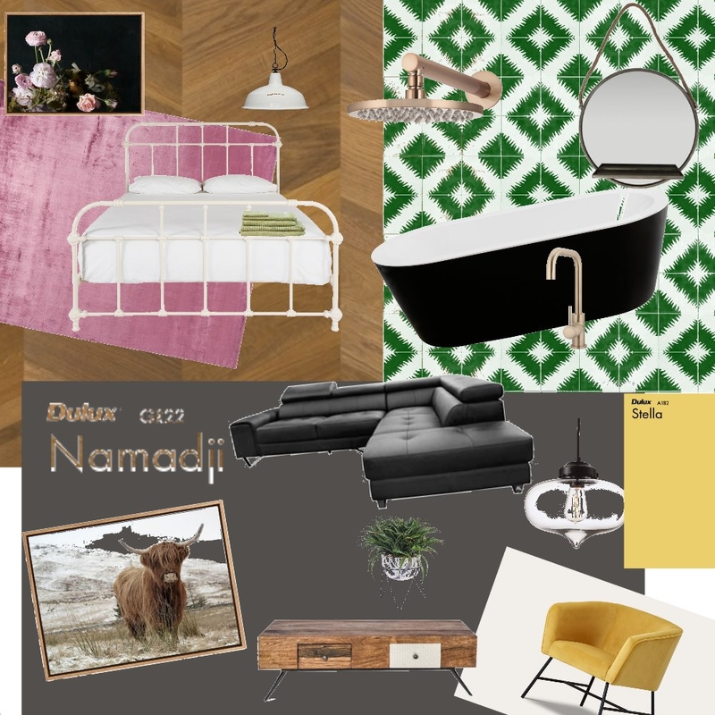 Soft industrial Interior Design Mood Board by Forestwanderer