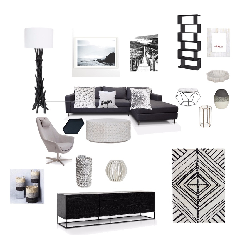 Achromatic family room Mood Board by moonyadesign on Style Sourcebook