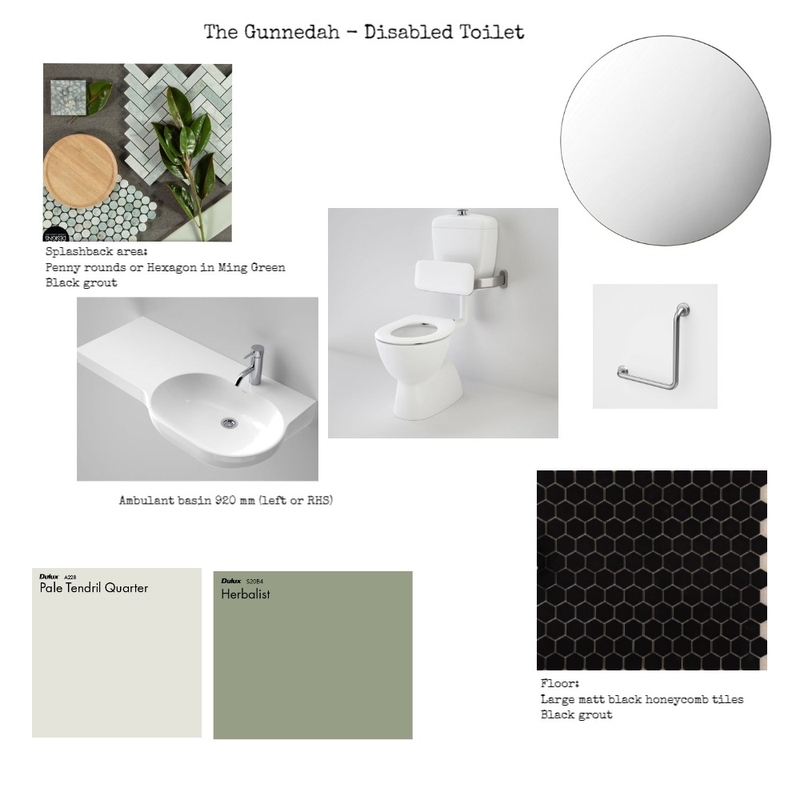 The Gunnedah - Disabled toilet Mood Board by Design Miss M on Style Sourcebook