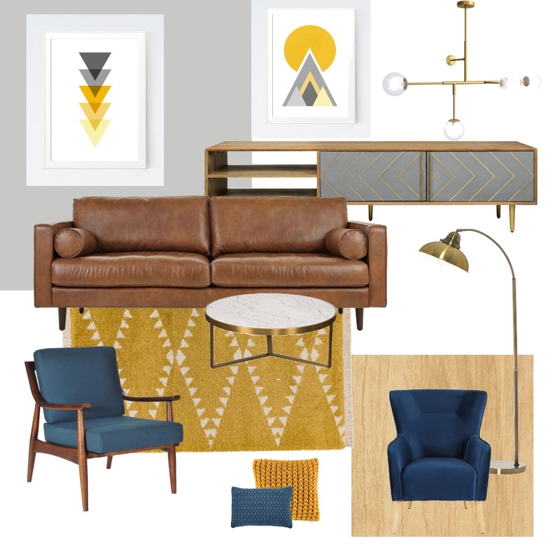 MID CENTURY LIVING ROOM Mood Board by melisabutron on Style Sourcebook