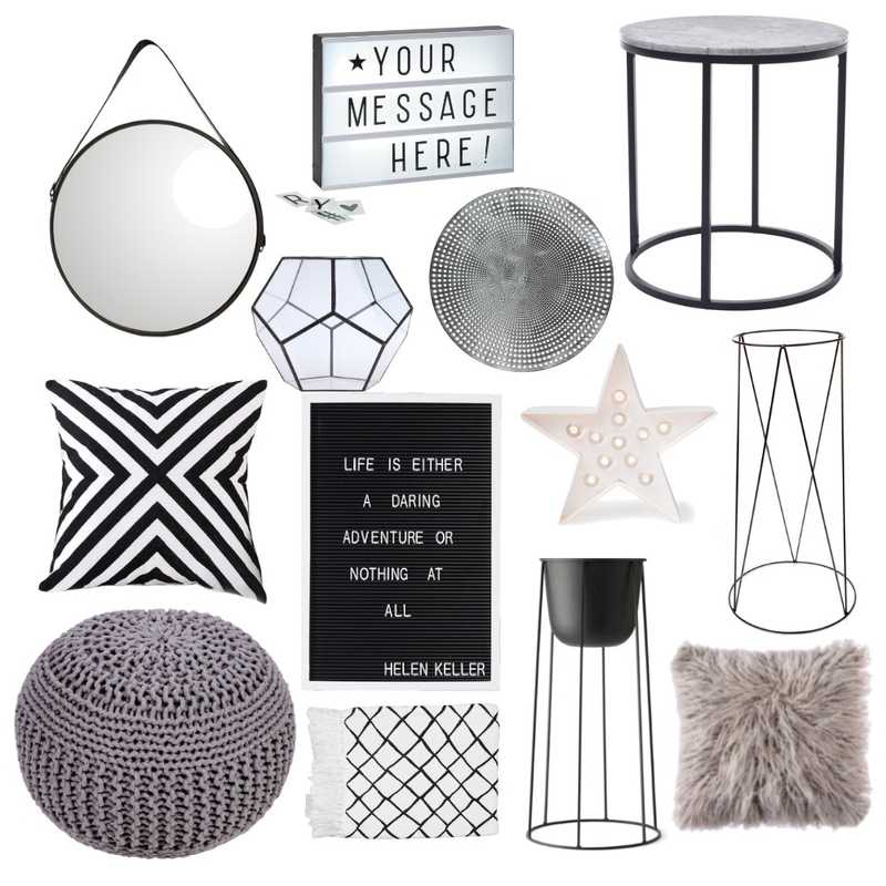 monochrome sues Mood Board by mimiekusya on Style Sourcebook
