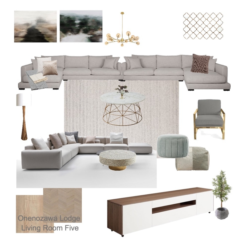 Onenozawa Lodge Living Room Five Mood Board by aliceandloan on Style Sourcebook