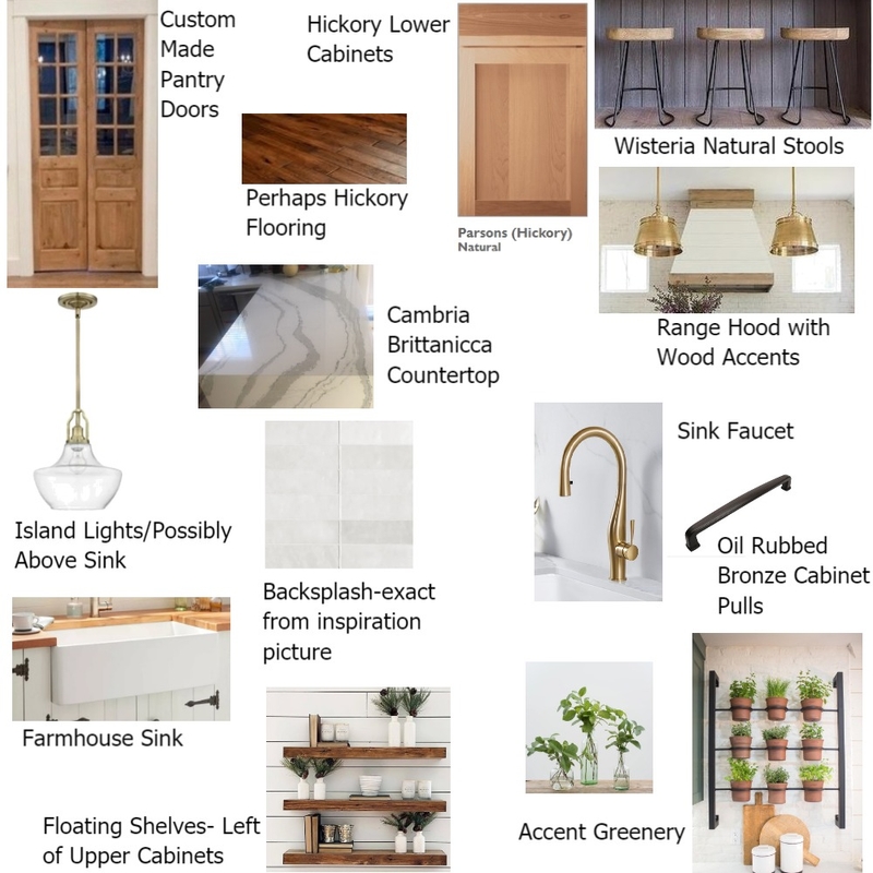 Farmhouse Kitchen 3 Interior Design Mood Board by ctoldo12