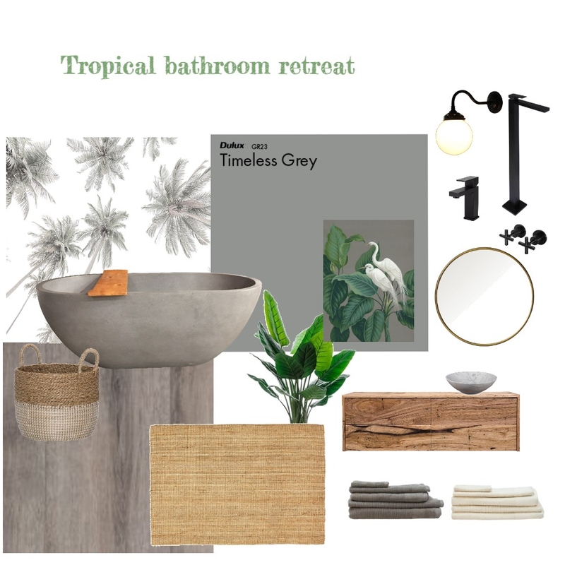 Tropical bathroom retreat Mood Board by aligndesign on Style Sourcebook