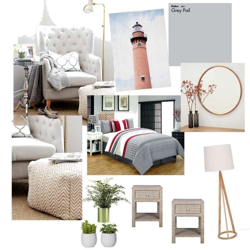 Master Bedroom Interior Design Mood Board by naomiryaaan