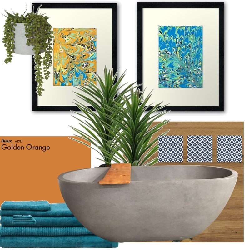 Boho Bathroom Mood Board by MarbleCloud on Style Sourcebook