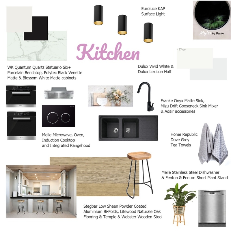 Kitchen Mood Board by Myles By Design on Style Sourcebook