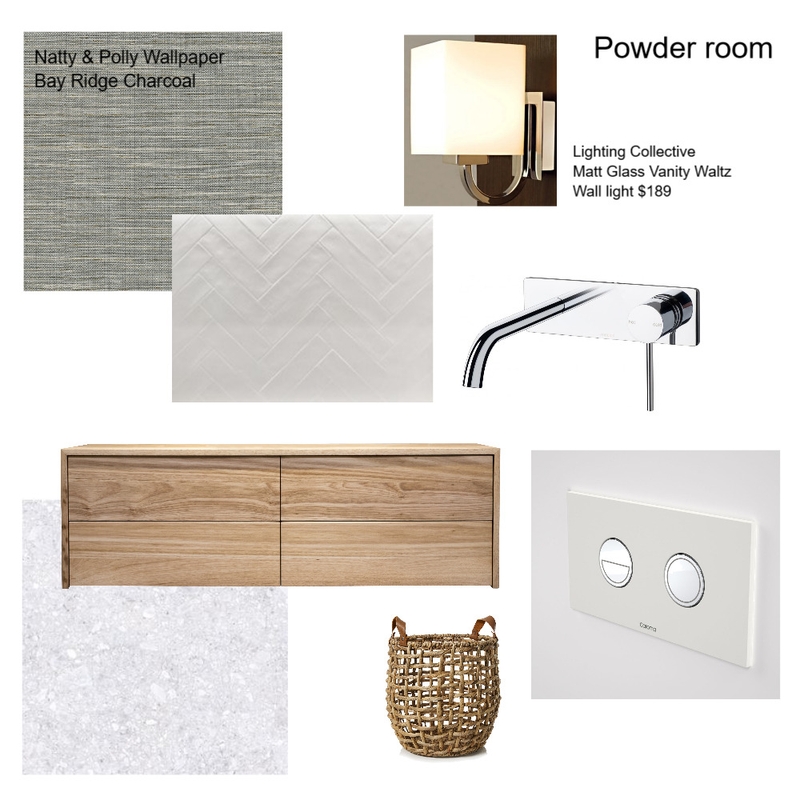 Powder room v2 Interior Design Mood Board by MintEquity