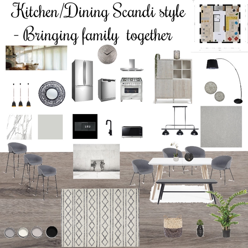 Kitchen/Dining Interior Design Mood Board by alanabeauty