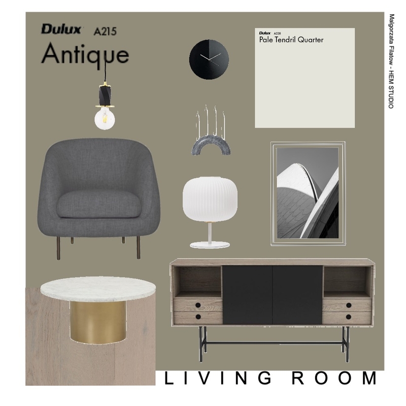 Green Interior Design Mood Board by mal_fila