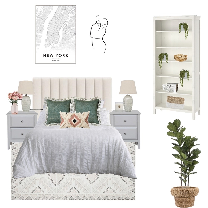 Master Bedroom Interior Design Mood Board by Eliza Grace Interiors