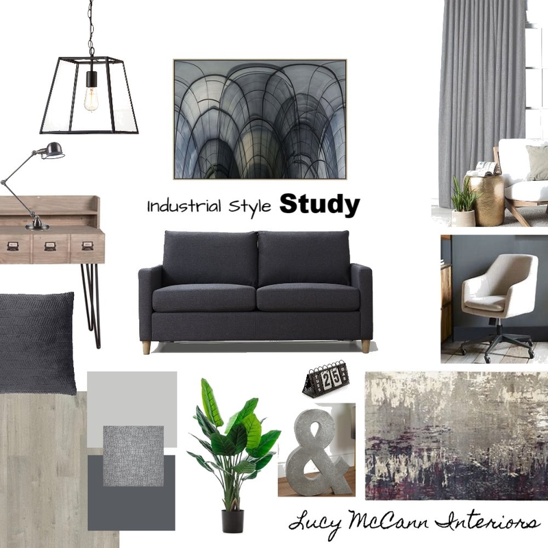 Module 9 Study Interior Design Mood Board by LucyMcCann