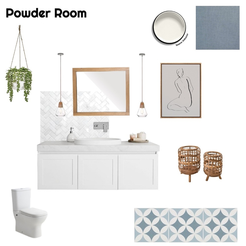 Powder Room Interior Design Mood Board by nicstyled Powder Room Interior Design Mood Board by nicstyled