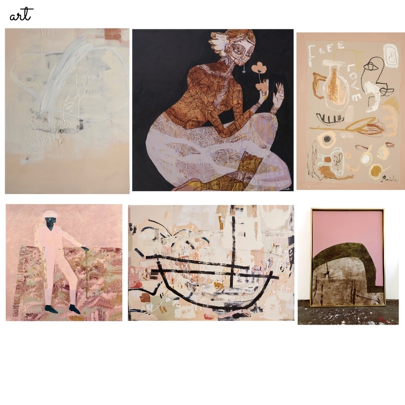 art Interior Design Mood Board by RACHELCARLAND