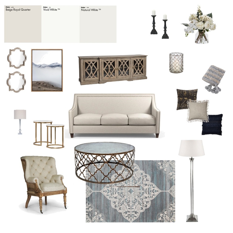 Module 9 Lounge Room Mood Board by MelanieJane on Style Sourcebook