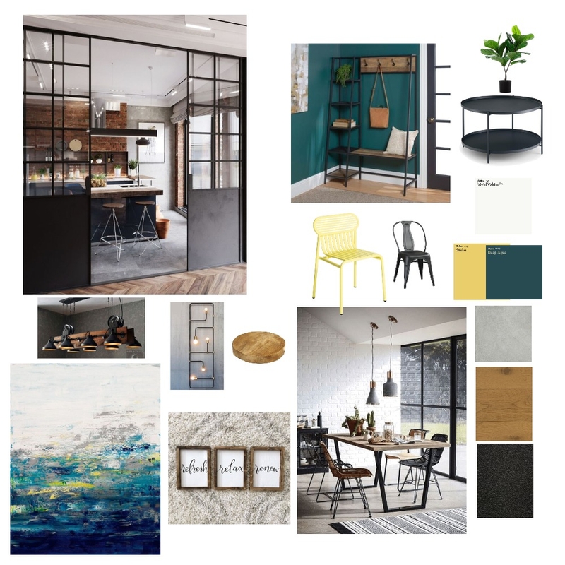 Modern Industrial Mood Board by seyylim on Style Sourcebook