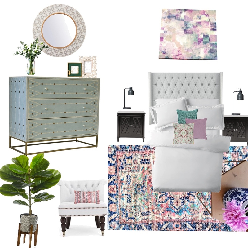bedroom 2 Interior Design Mood Board by Zue