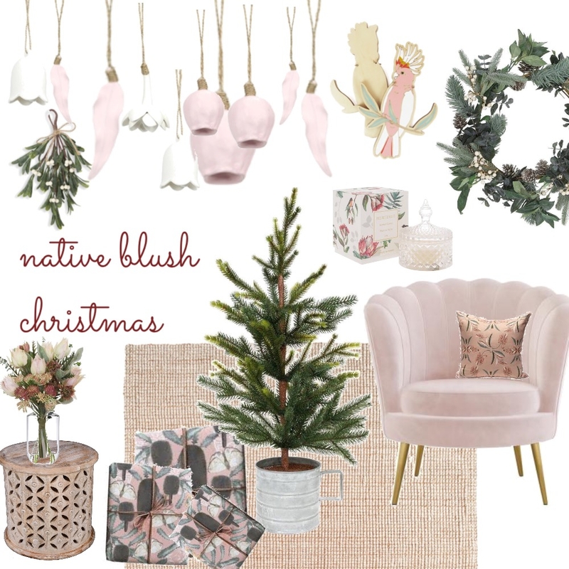 Bush Christmas Mood Board by Rhiannon Lee, Oleander & Finch Interiors on Style Sourcebook