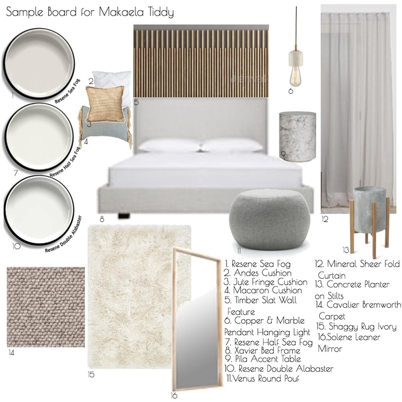 Sample Board Makaela Tiddy Mood Board by debbietiddy on Style Sourcebook