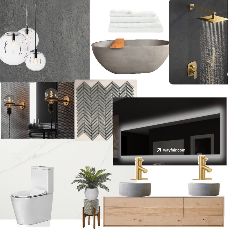 Earthy elements Interior Design Mood Board by soniya