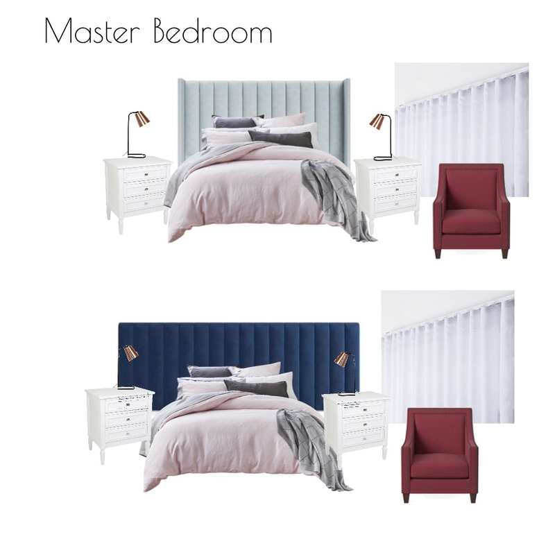 Master Bedroom Interior Design Mood Board by Booth