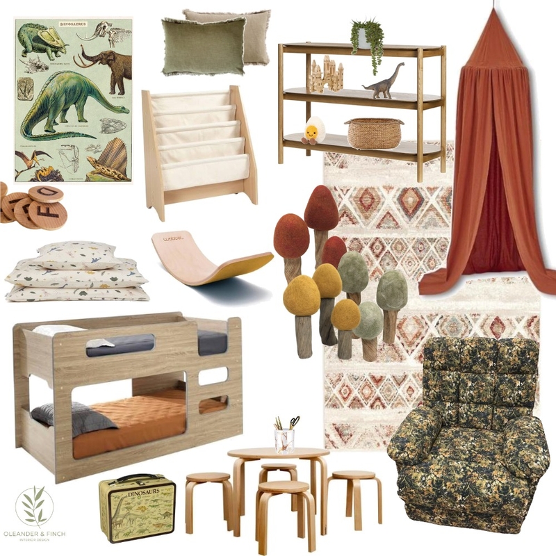 Dino kids space Mood Board by Oleander & Finch Interiors on Style Sourcebook