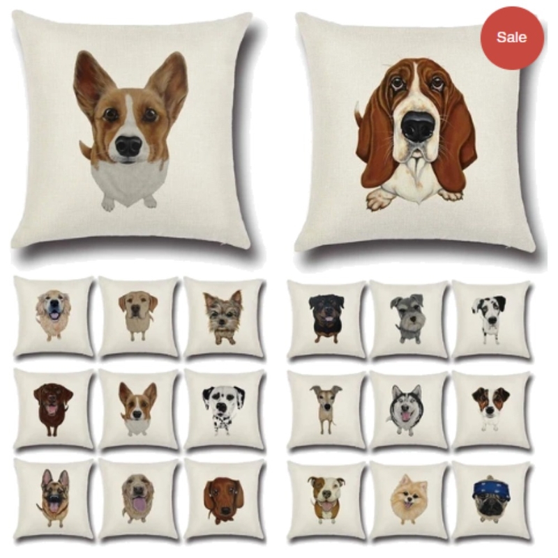 Dog Bulldog Pattern Cotton Linen Mood Board by accentpillowcasebaby on Style Sourcebook