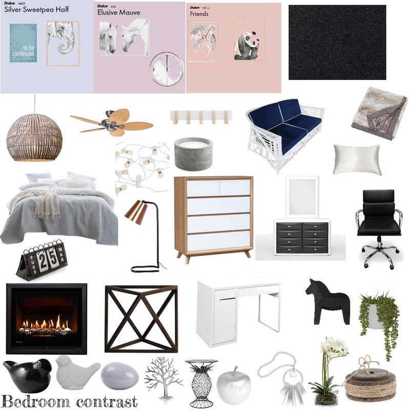 Bedroom Contrast Mood Board by sejas390 on Style Sourcebook