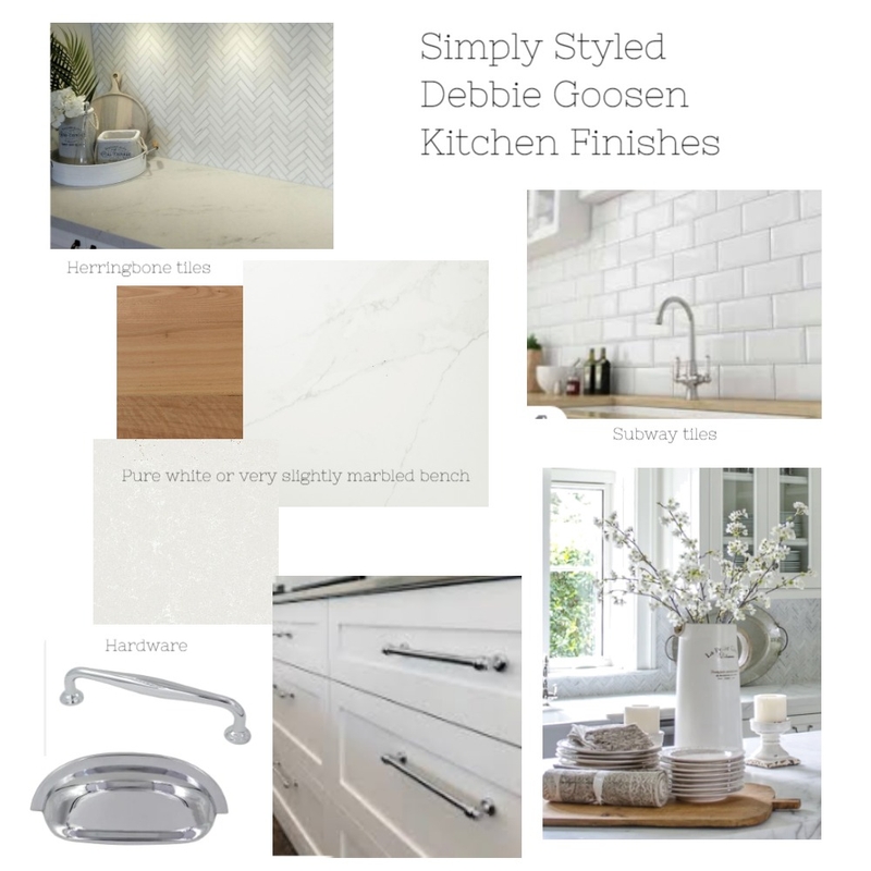 Debbie Goosen Kitchen Finishes Mood Board by Simply Styled on Style Sourcebook