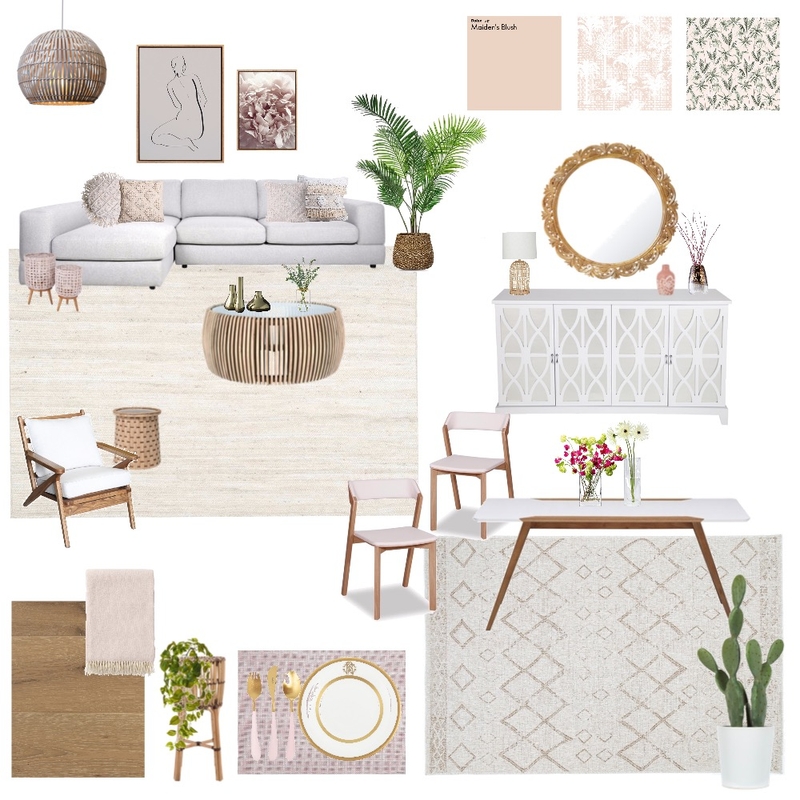Boho Chic Interior Design Mood Board by itsslex Boho Chic Interior Design Mood Board by itsslex